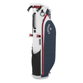 Callaway 2024 PAR 3 Golf Stand Bag White Navy Red