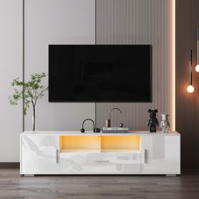 QuickassembleFashionTVstand,TVCabinet,entertainment center TV station,TVconsole,console with LED light belt, light belt can be remote control