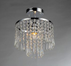 Seek 1-light Chrome Crystal Chandelier