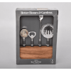 Better Homes & Gardens 5-Piece Stainless Steel Bar Tool Set in Wooden Block