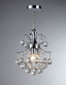 Vector Crystal and Chrome Chandelier