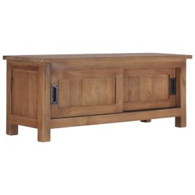 TV Stand 35.4"x11.8"x13.8" Solid Wood Teak