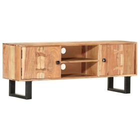 TV Stand 46.5"x11.8"x17.7" Solid Wood Acacia