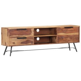 TV Stand 55.1"x11"x18.5" Solid Wood Sheesham