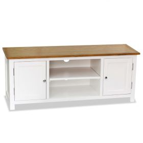 TV Stand 47.2"x13.8"x18.9" Solid Oak Wood