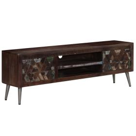 TV Stand Solid Wood Reclaimed 55.1"x11.8"x17.7"