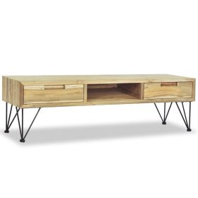 TV Stand 47.2"x13.8"x13.8" Solid Teak