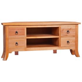 TV Stand 39.4"x15.7"x17.7" Solid Wood Mahogany