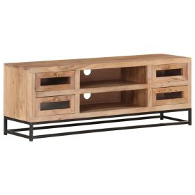 TV Stand 43.3"x11.8"x15.7" Solid Wood Acacia