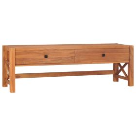 TV Stand 55.1"x15.7"x17.7" Teak Wood