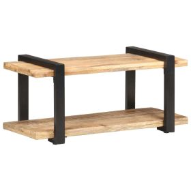 TV Stand 35.4"x15.7"x15.7" Rough Mango Wood