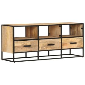 TV Stand 43.3"x11.8"x17.7" Rough Mango Wood