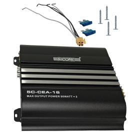 5 Core Premium Car Amplifier 2 Channel Car Audio System Power Amplifier Stereo Sound with Mic Input Dual Channel 1800 Watt PMPO Easy Installation Audi