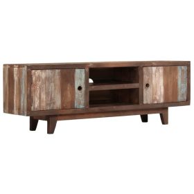 TV Stand Solid Wood Acacia Vintage 46.5"x11.8"x15.7"