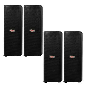 5 Core 15" Dual Outdoor Speaker System Pro Pa Party DJ Subwoofers 4 Pack