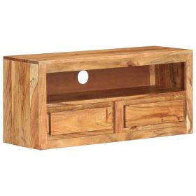 TV Stand 34.6"x11.8"x15.7" Solid Wood Acacia