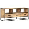 TV Stand 43.3"x11.8"x17.7" Rough Mango Wood