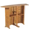 Folding Bar Table 61"x20.9"x41.3" Solid Teak Wood