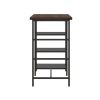 3-Piece Bar High Bar Set with Stools; Espresso