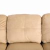 Beige and Brown Color Lint And PVC 3-Piece Couch Living Room Sofa Set B