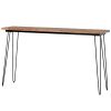 4 Pieces Counter Height Extra Long Dining Table Set with 3 PU Stools Bar Kitchen Table Set Console Table