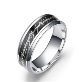 Stainless steel luminous ring (Option: Black-12 number)