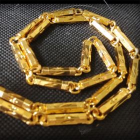 Men imitate gold necklaces (Option: 6style)