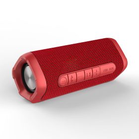 Wireless Bluetooth Speaker Fabric Waterproof Portable Small Speaker (Color: Red)