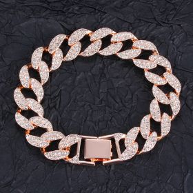 Cuban Men's Bracelet (Option: Rose gold-7inch)