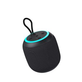 Outdoor Portable Waterproof Bluetooth Speaker Heavy Bass Portable Card (Option: Black-USB)