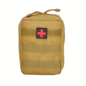 Outdoor Multifunctional MOLLE Attachment Medical Kit Climbing Climbing Survival KitOutdoor Gear Emergency Kits Trauma Bag For Camping Boat Hunting Hik (Color: khaki)