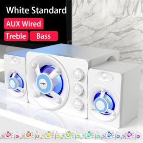 Computer Combination Speakers AUX USB Wired Wireless Bluetooth Audio System Home Theater Surround SoundBar for PC TV (Ships From: China)