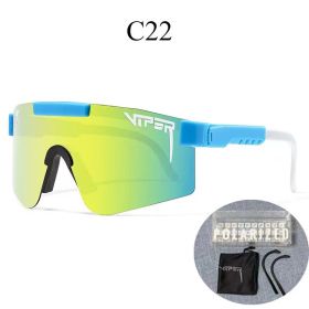 Cycling Glasses Outdoor Sunglasses Mtb Men Women Sport Goggles Uv400 Bike Bicycl (Color: C22)