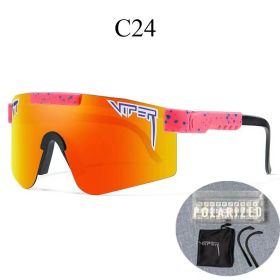 Cycling Glasses Outdoor Sunglasses Mtb Men Women Sport Goggles Uv400 Bike Bicycl (Color: C24)