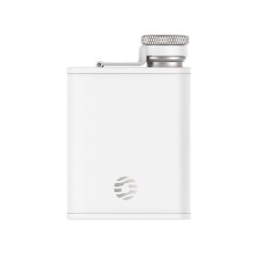 Healter Men's Hip Flask;  Portable Pocket Stainless Steel Flask;  Whiskey Flask for Outdoor Camping Climbing Hiking Picnic (Color: White, size: 6 oz)