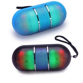 Dance With Me Portable Bluetooth Speaker With DISCO LED Lights (Color: White)