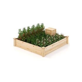 Yard Multi Usage Garden bed with Wooden Planter (Color: As pic show, type: Style B)