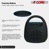 Bluetooth Speaker Stereo Loud Volume Wireless Outdoor Bass Portable Outside Speakers Music Recharge Water Resistant Easy Connectivity 5Core BT13