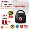 Bluetooth Speaker Stereo Loud Volume Wireless Outdoor Bass Portable Outside Speakers Music Recharge Water Resistant Easy Connectivity 5Core BT13