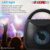 Bluetooth Speaker Stereo Loud Volume Wireless Outdoor Bass Portable Outside Speakers Music Recharge Water Resistant Easy Connectivity 5Core BT13